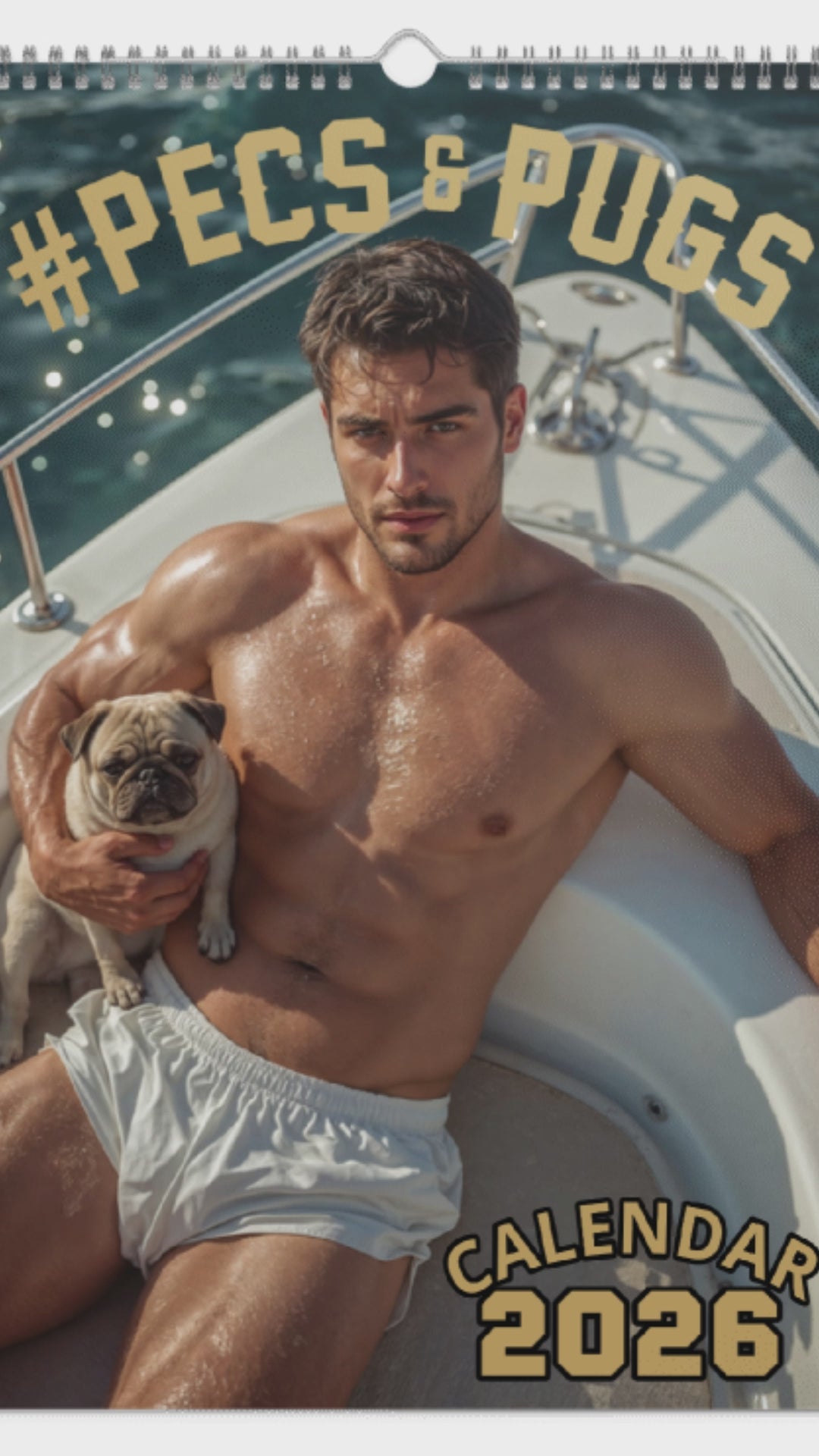 Pecs & Pugs Calendar (2026)